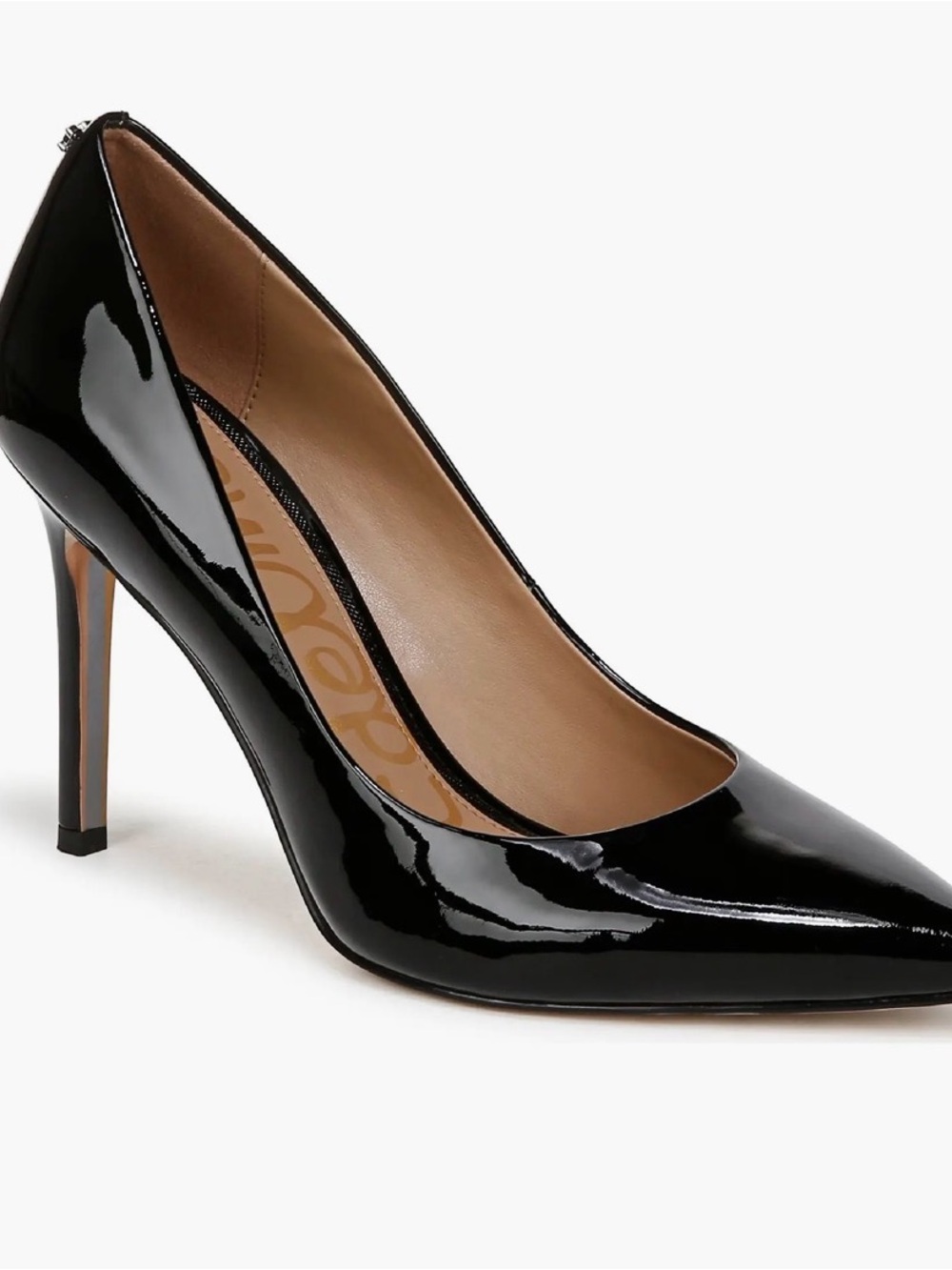 Hazel Classic Black Patent Pointed-Toe Sam Edelman 4 inch Heel fun, flirty 6